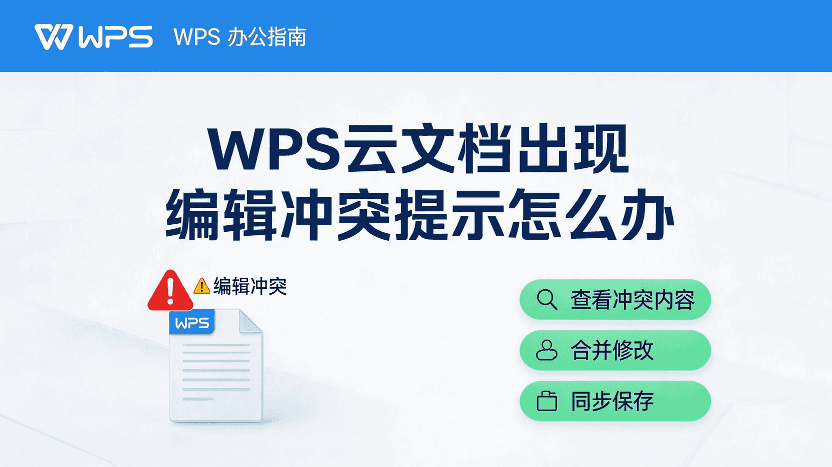 WPS云文档多人编辑冲突如何合并, WPS如何手动解决协同冲突, WPS云文档版本冲突提示怎么办, WPS在线协作权限设置方法, 多人同时编辑冲突最佳实践, WPS云文档自动合并失败怎么办, 怎么避免WPS协同编辑冲突, WPS云文档与本地协作区别
